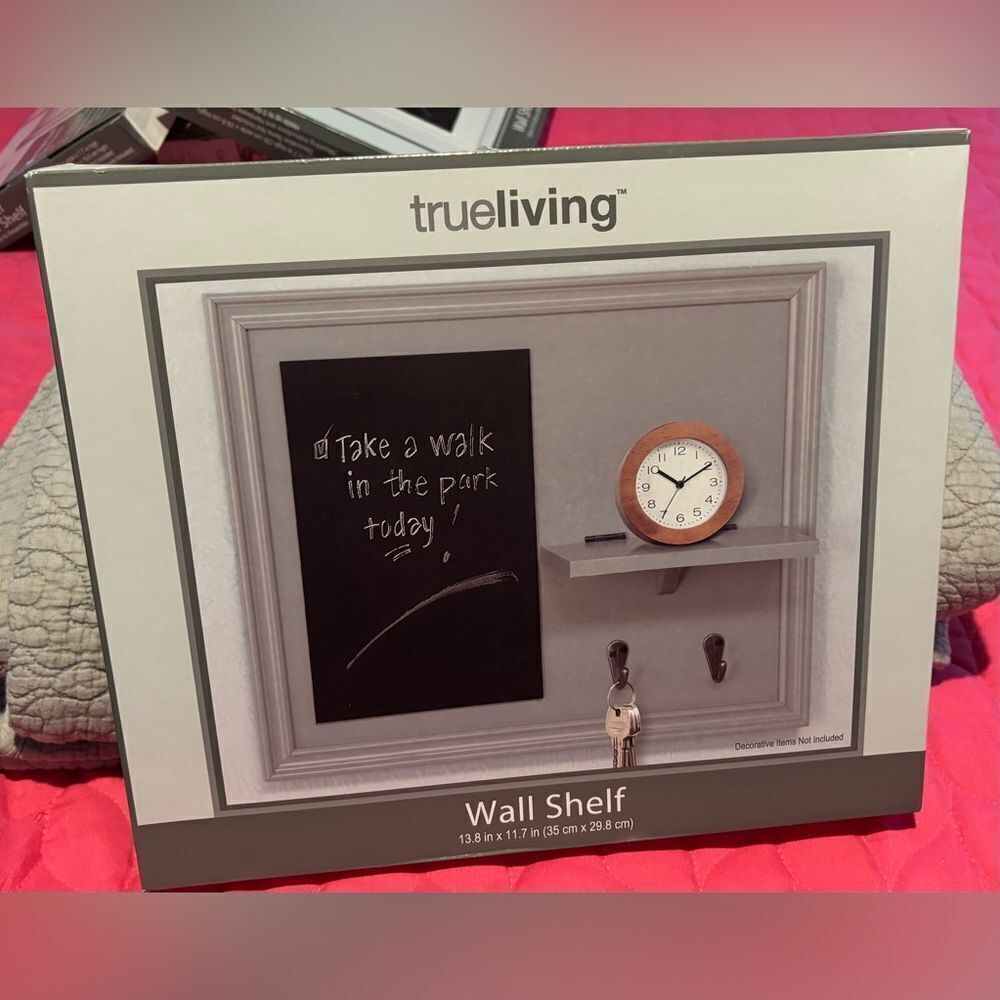 NEW! Gray Wall Shelf NWT